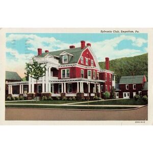 Vintage Sylvania Club Emporium PA Postcard 1964 Postmark 4c Lincoln Stamp